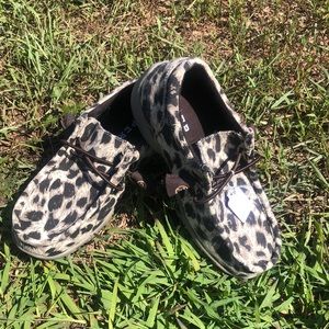 Roper Girls leopard print shoes
